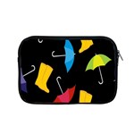 Rain Shoe Boots Blue Yellow Pink Orange Black Umbrella Apple MacBook Pro 15  Zipper Case Front