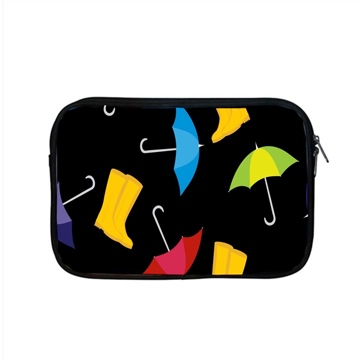 Rain Shoe Boots Blue Yellow Pink Orange Black Umbrella Apple MacBook Pro 15  Zipper Case