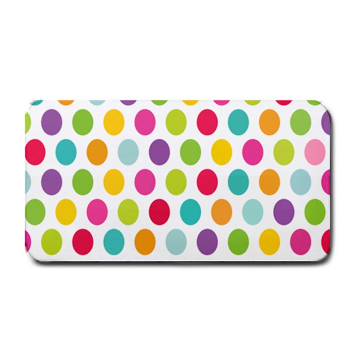 Polka Dot Yellow Green Blue Pink Purple Red Rainbow Color Medium Bar Mats