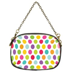 Polka Dot Yellow Green Blue Pink Purple Red Rainbow Color Chain Purses (two Sides)  by Mariart