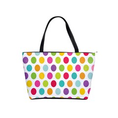 Polka Dot Yellow Green Blue Pink Purple Red Rainbow Color Shoulder Handbags by Mariart