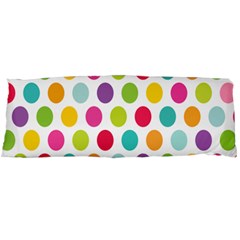 Polka Dot Yellow Green Blue Pink Purple Red Rainbow Color Body Pillow Case (dakimakura) by Mariart