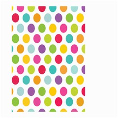 Polka Dot Yellow Green Blue Pink Purple Red Rainbow Color Small Garden Flag (two Sides) by Mariart