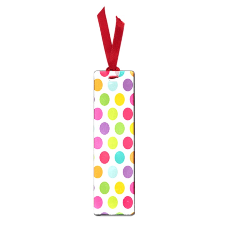 Polka Dot Yellow Green Blue Pink Purple Red Rainbow Color Small Book Marks