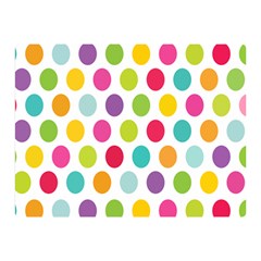 Polka Dot Yellow Green Blue Pink Purple Red Rainbow Color Double Sided Flano Blanket (mini)  by Mariart