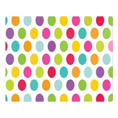 Polka Dot Yellow Green Blue Pink Purple Red Rainbow Color Double Sided Flano Blanket (large)  by Mariart