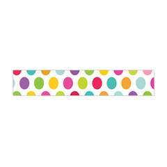 Polka Dot Yellow Green Blue Pink Purple Red Rainbow Color Flano Scarf (mini) by Mariart