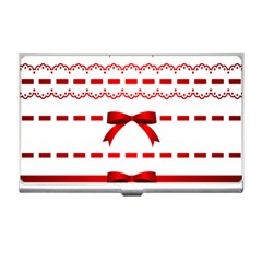 Ribbon Red Line Business Card Holders