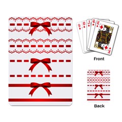 Ribbon Red Line Playing Card