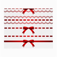 Ribbon Red Line Small Glasses Cloth (2-Side)