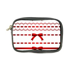 Ribbon Red Line Coin Purse