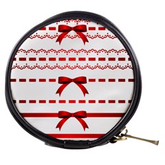 Ribbon Red Line Mini Makeup Bags