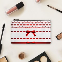 Ribbon Red Line Cosmetic Bag (Small) 