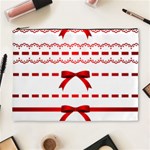 Ribbon Red Line Cosmetic Bag (XL) Front