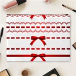 Ribbon Red Line Cosmetic Bag (XL) Back