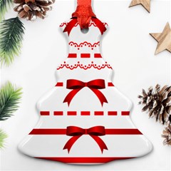 Ribbon Red Line Ornament (Christmas Tree) 