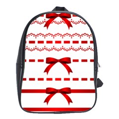 Ribbon Red Line School Bags (XL) 