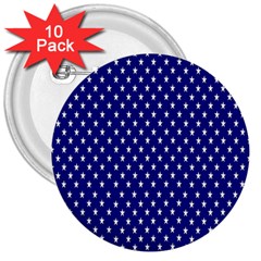 Rainbow Polka Dot Borders Colorful Resolution Wallpaper Blue Star 3  Buttons (10 Pack)  by Mariart