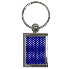 Rainbow Polka Dot Borders Colorful Resolution Wallpaper Blue Star Key Chains (rectangle) 