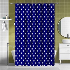 Rainbow Polka Dot Borders Colorful Resolution Wallpaper Blue Star Shower Curtain 48  X 72  (small)  by Mariart