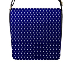 Rainbow Polka Dot Borders Colorful Resolution Wallpaper Blue Star Flap Messenger Bag (l)  by Mariart