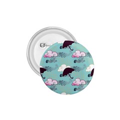 Rain Clouds Umbrella Blue Sky Pink 1 75  Buttons by Mariart