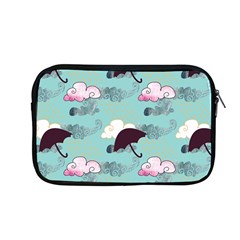 Rain Clouds Umbrella Blue Sky Pink Apple Macbook Pro 13  Zipper Case by Mariart