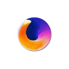 Wave Waves Chefron Color Blue Pink Orange White Red Purple Golf Ball Marker (4 Pack) by Mariart