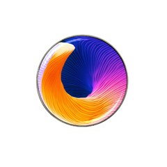 Wave Waves Chefron Color Blue Pink Orange White Red Purple Hat Clip Ball Marker (4 Pack) by Mariart