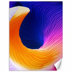 Wave Waves Chefron Color Blue Pink Orange White Red Purple Canvas 12  X 16   by Mariart