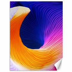 Wave Waves Chefron Color Blue Pink Orange White Red Purple Canvas 36  X 48   by Mariart