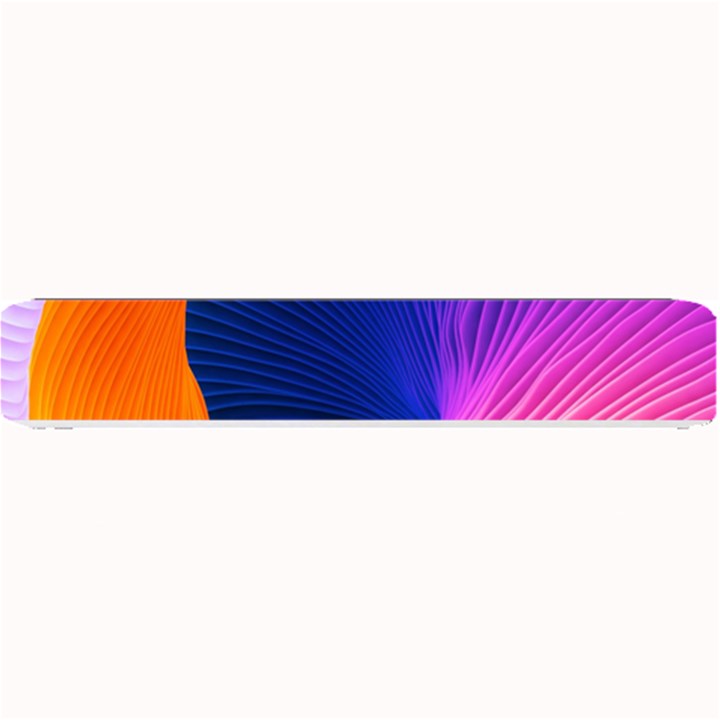 Wave Waves Chefron Color Blue Pink Orange White Red Purple Small Bar Mats