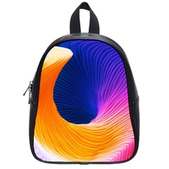 Wave Waves Chefron Color Blue Pink Orange White Red Purple School Bags (small)  by Mariart