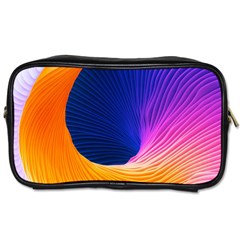 Wave Waves Chefron Color Blue Pink Orange White Red Purple Toiletries Bags by Mariart