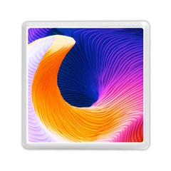 Wave Waves Chefron Color Blue Pink Orange White Red Purple Memory Card Reader (square) 