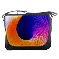 Wave Waves Chefron Color Blue Pink Orange White Red Purple Messenger Bags by Mariart