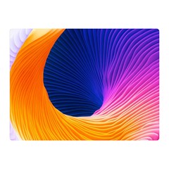 Wave Waves Chefron Color Blue Pink Orange White Red Purple Double Sided Flano Blanket (mini)  by Mariart