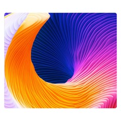 Wave Waves Chefron Color Blue Pink Orange White Red Purple Double Sided Flano Blanket (small)  by Mariart