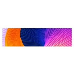 Wave Waves Chefron Color Blue Pink Orange White Red Purple Satin Scarf (oblong) by Mariart