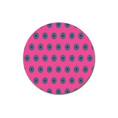 Polka Dot Circle Pink Purple Green Magnet 3  (round) by Mariart