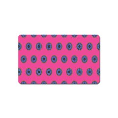 Polka Dot Circle Pink Purple Green Magnet (name Card) by Mariart