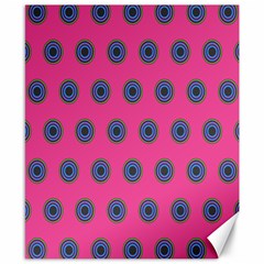 Polka Dot Circle Pink Purple Green Canvas 8  X 10  by Mariart