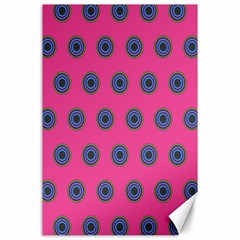 Polka Dot Circle Pink Purple Green Canvas 24  X 36  by Mariart