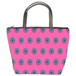 Polka Dot Circle Pink Purple Green Bucket Bags Front