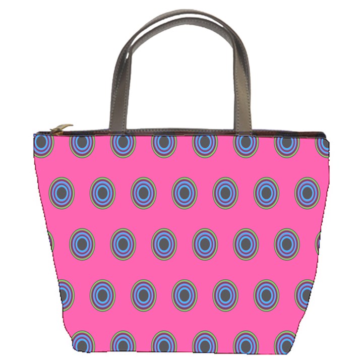 Polka Dot Circle Pink Purple Green Bucket Bags