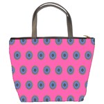 Polka Dot Circle Pink Purple Green Bucket Bags Back