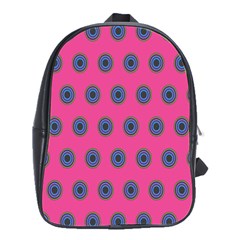 Polka Dot Circle Pink Purple Green School Bags(large)  by Mariart