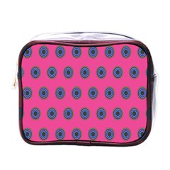 Polka Dot Circle Pink Purple Green Mini Toiletries Bags by Mariart