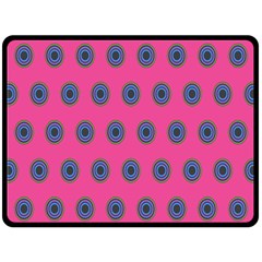 Polka Dot Circle Pink Purple Green Fleece Blanket (large)  by Mariart