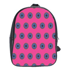 Polka Dot Circle Pink Purple Green School Bags (xl)  by Mariart